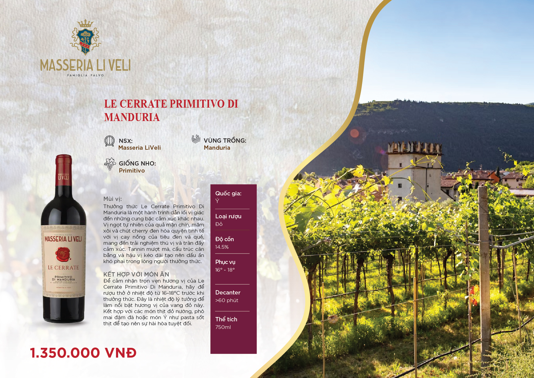 Cách đọc nhãn chai rượu vang